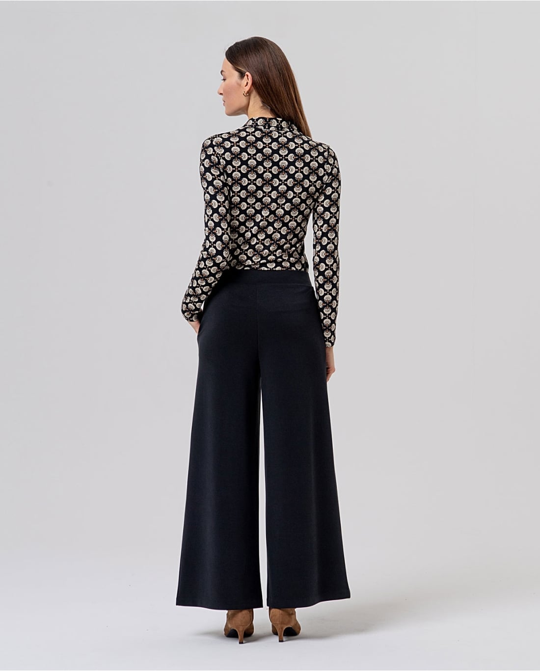 SURKANA - Pantalone in maglia di modal Nero