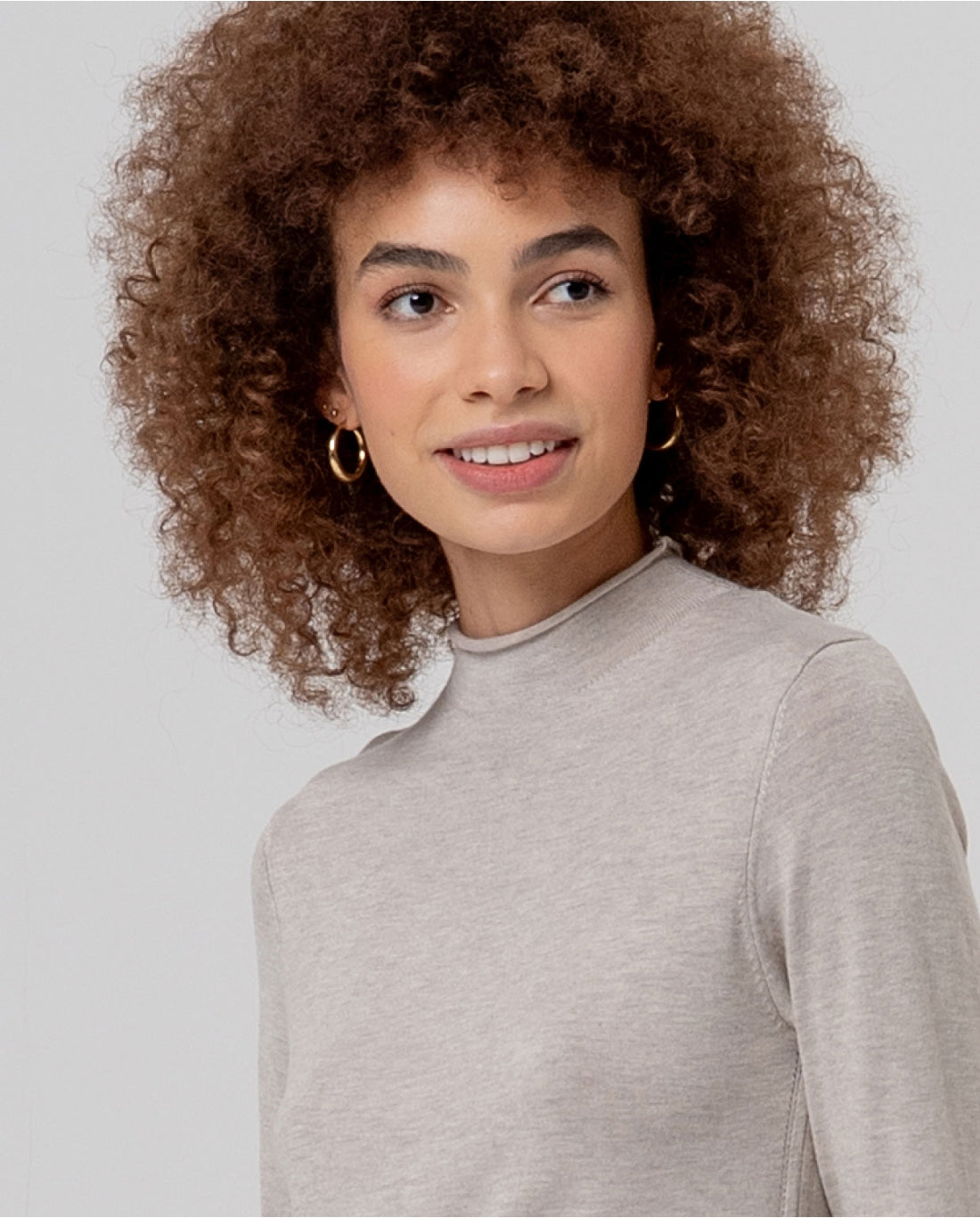 SURKANA - Maglione lupetto in maglia fine