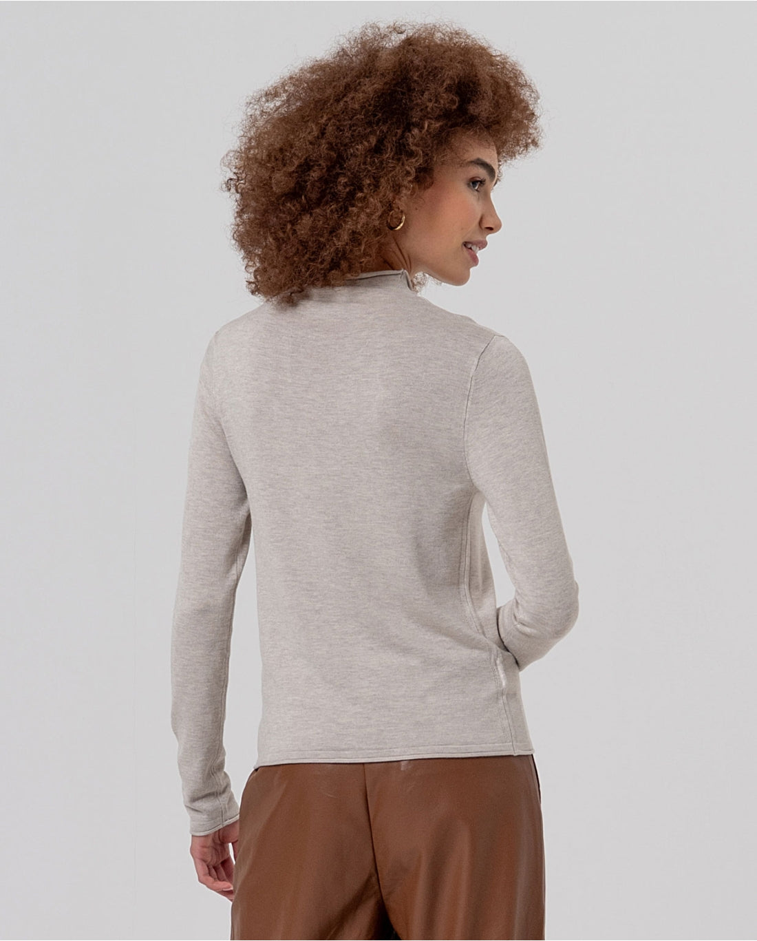 SURKANA - Maglione lupetto in maglia fine