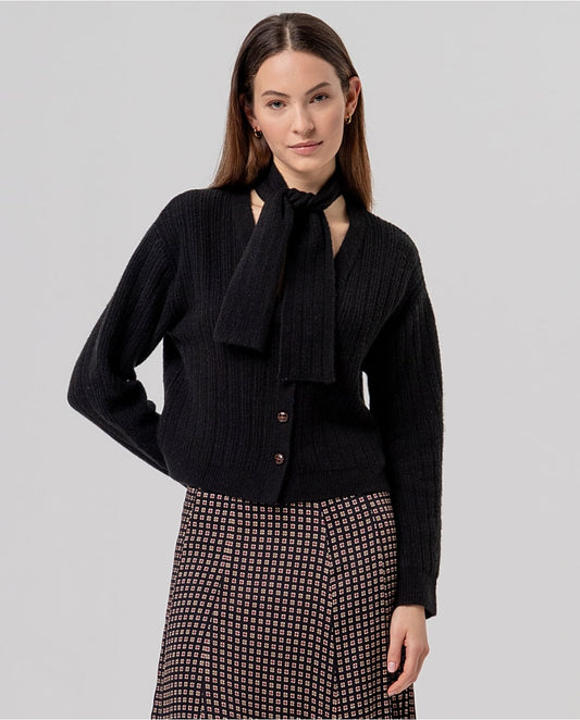 SURKANA - Cardigan con fiocco
