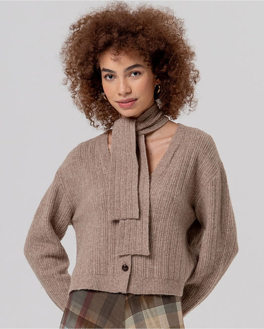 SURKANA - Cardigan con fiocco