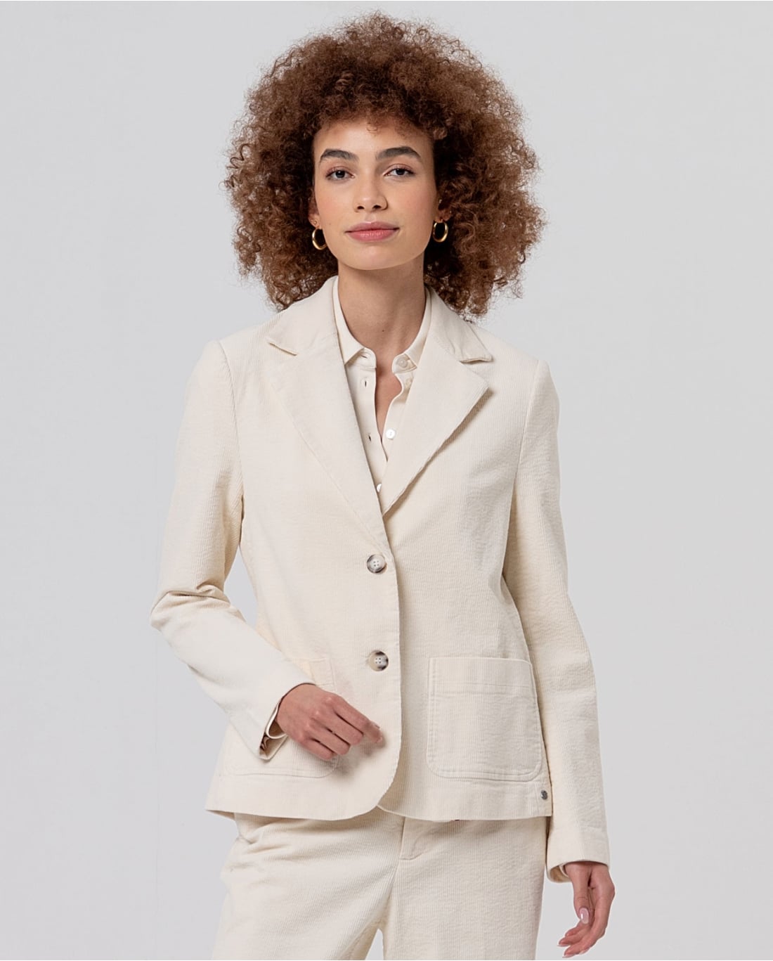 SURKANA - Blazer in velluto crudo