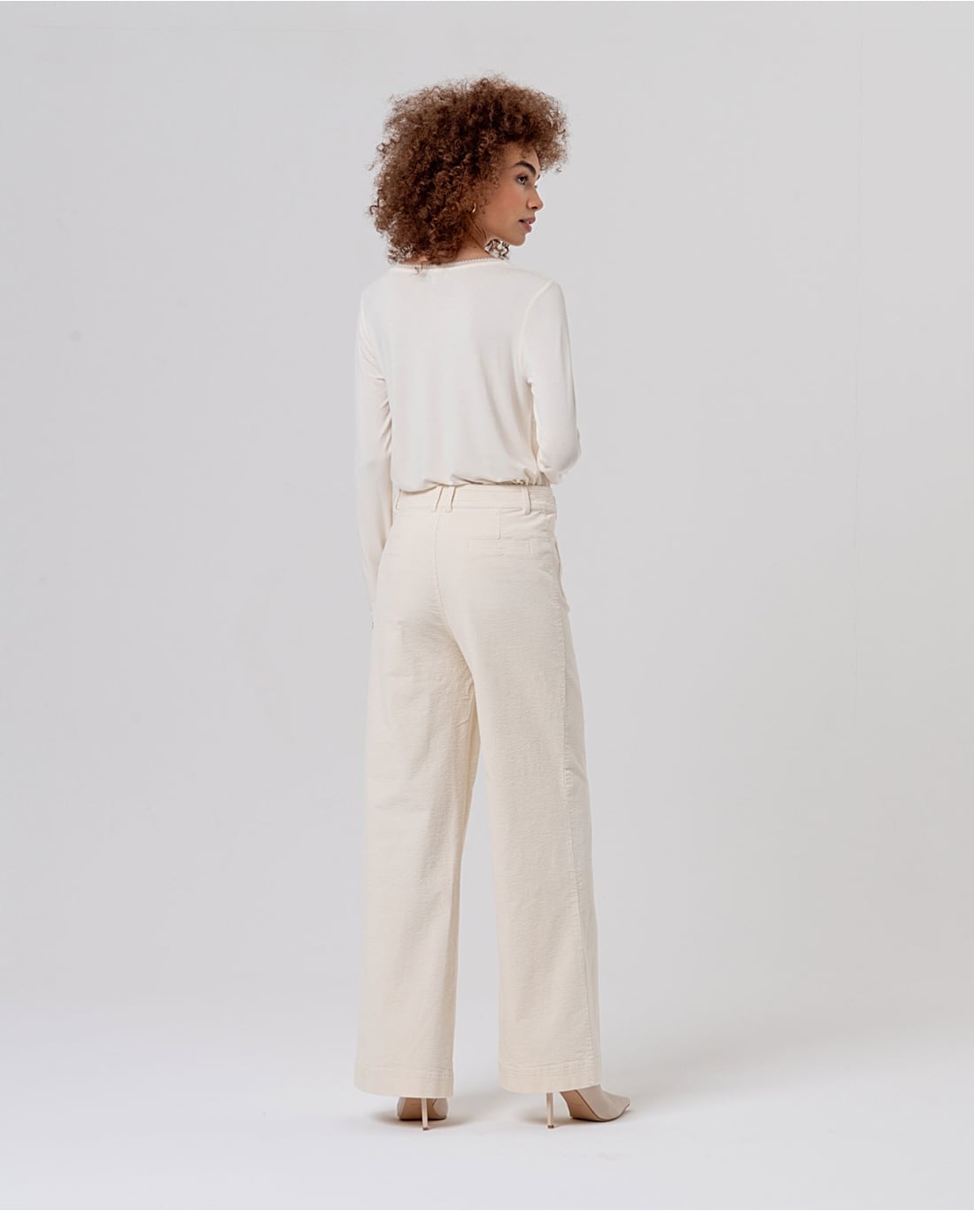 SURKANA - Pantalone in velluto crudo