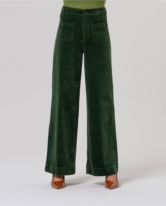 SURKANA - Pantalone in velluto kaki