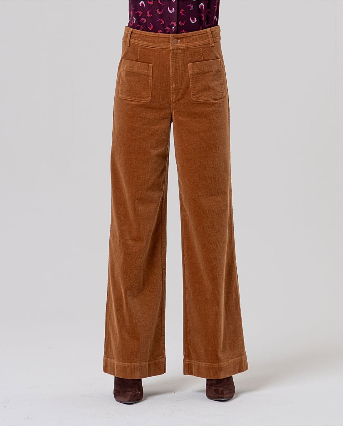 SURKANA - Pantalone in velluto Toffee