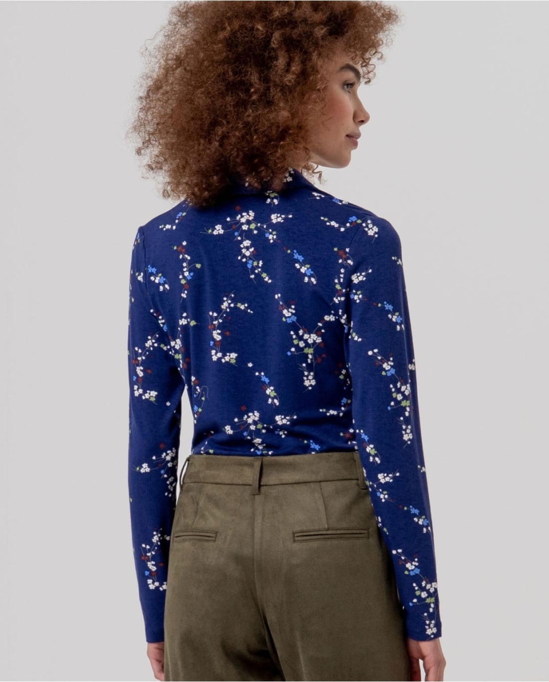SURKANA - Camicia a fiori Marino