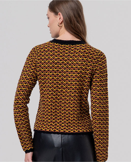SURKANA - Maglione girocollo zigzag