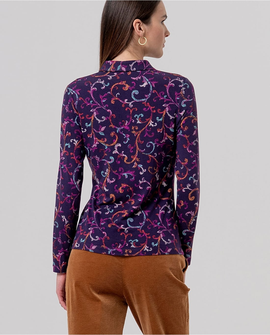 SURKANA - Camicia Ecovero Porpora
