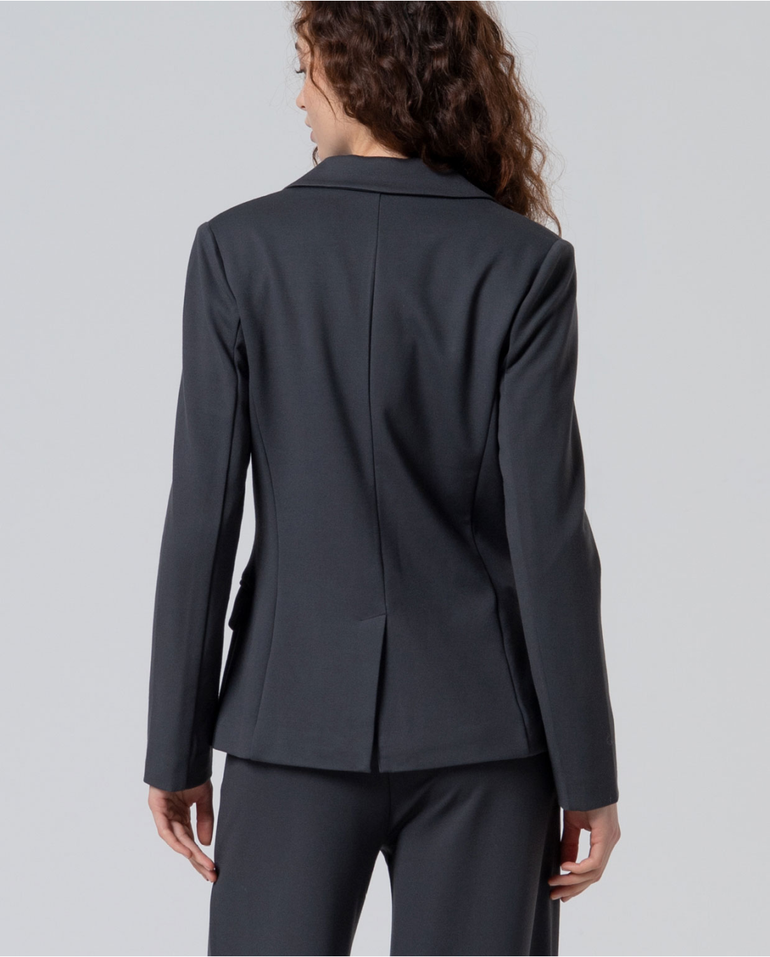 SURKANA - Blazer stretch con tasche, Grigio Scuro