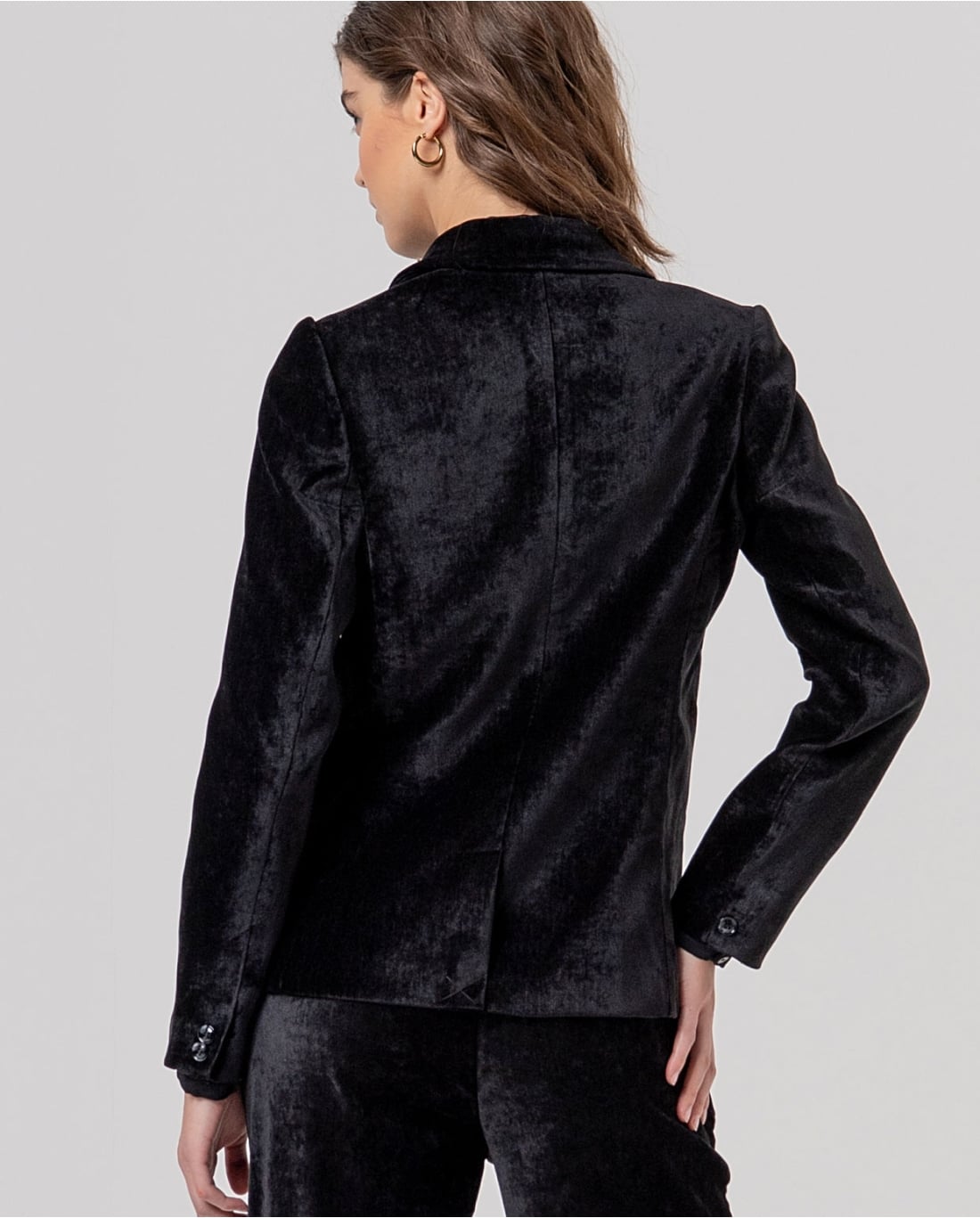 SURKANA - Blazer in velluto nero
