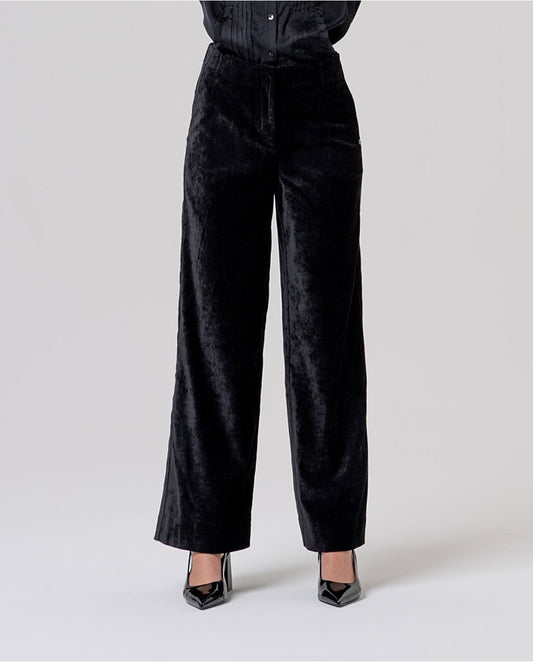 SURKANA - Pantalone in velluto nero