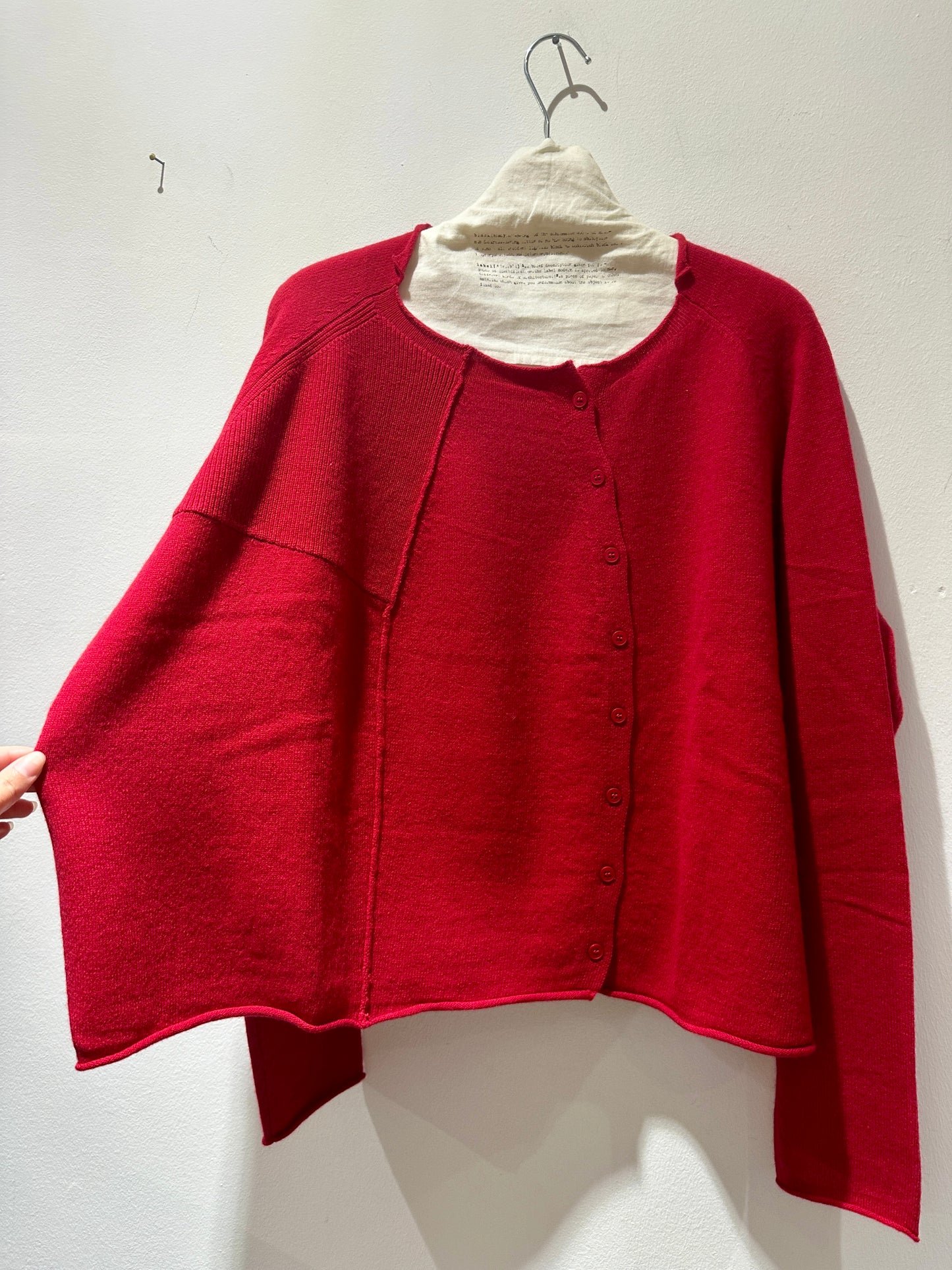 RUNDHOLZ - Cardigan over misto lana, Red