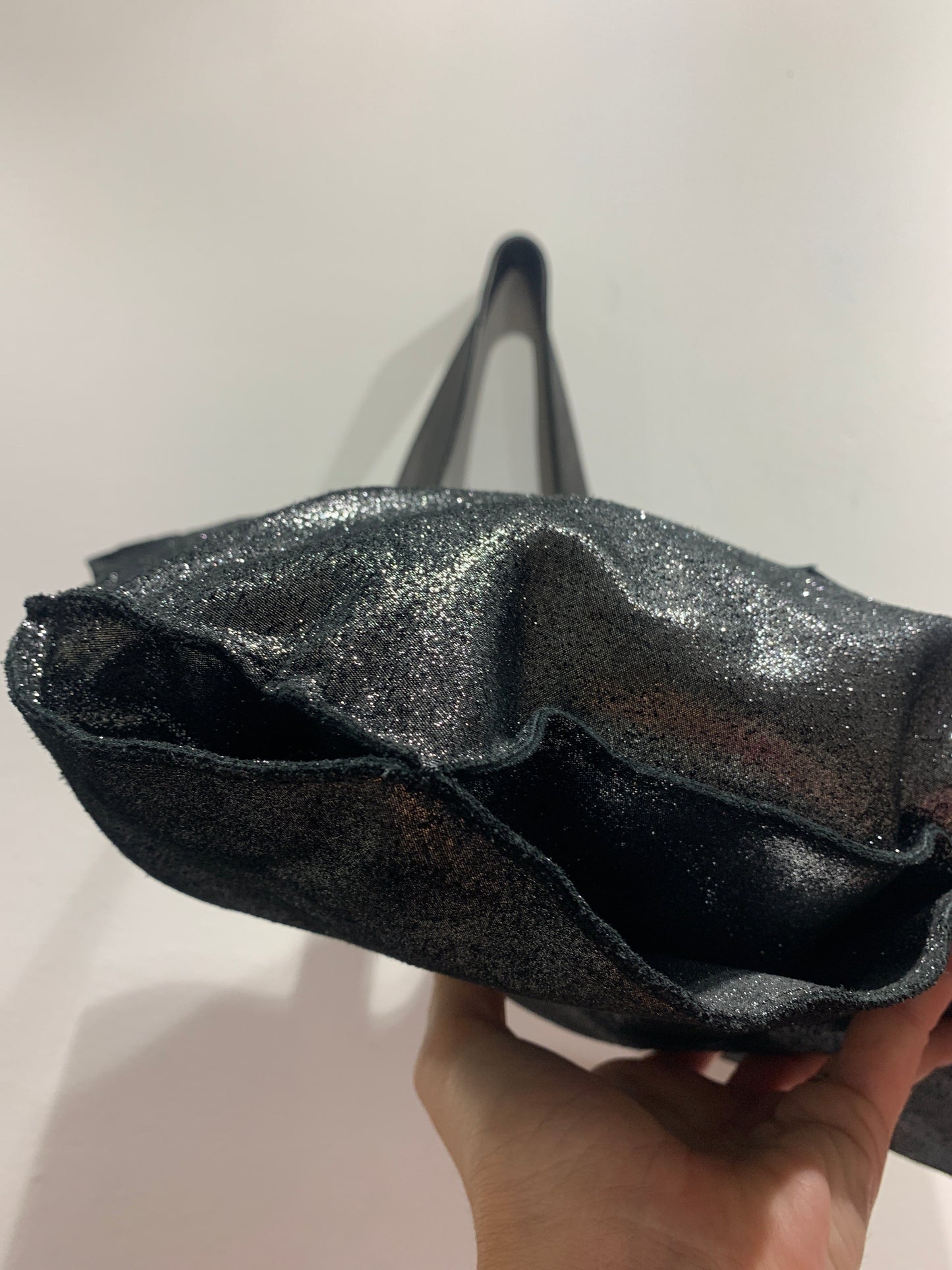 ALESSIA SANTI - Borsa in Pelle nera lurex