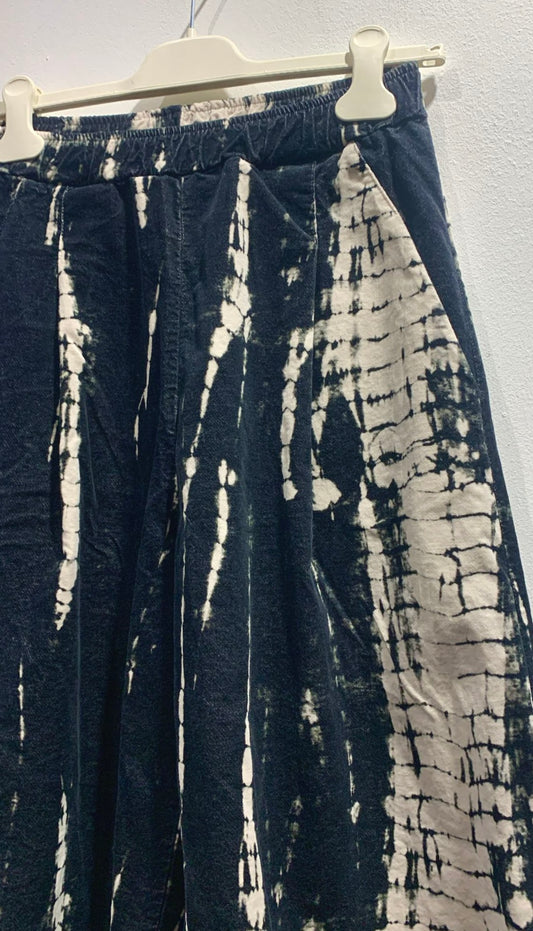 MAMA B - Pantalone Bianco PR stampato, Nero