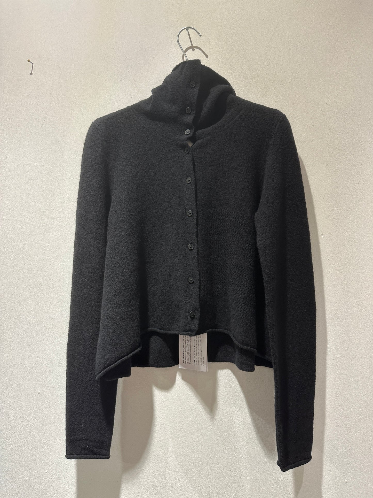 RUNDHOLZ - Cardigan misto cotone e lana, Black