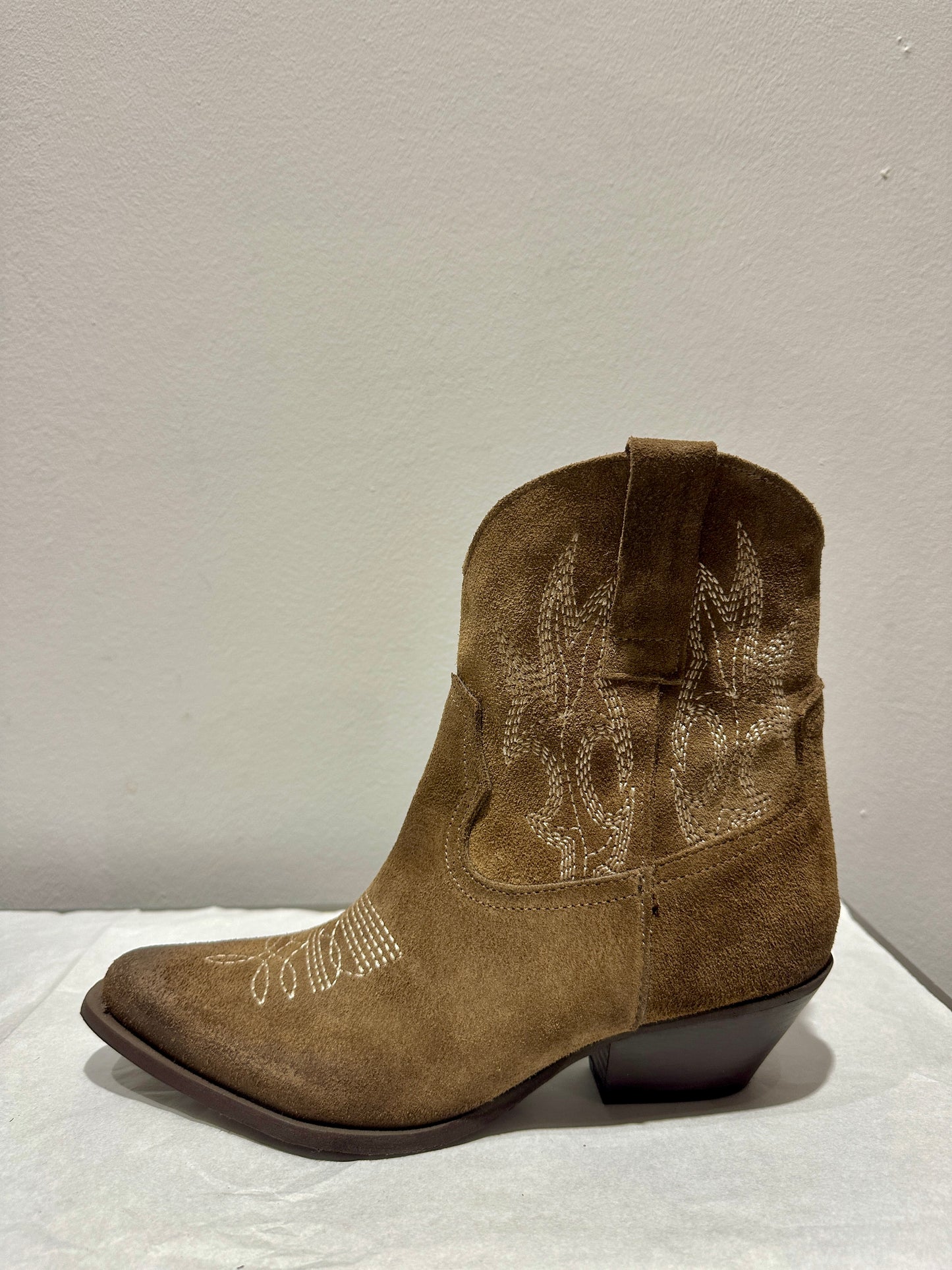 SUSY MIX - Stivaletto in pelle scamosciato, Beige