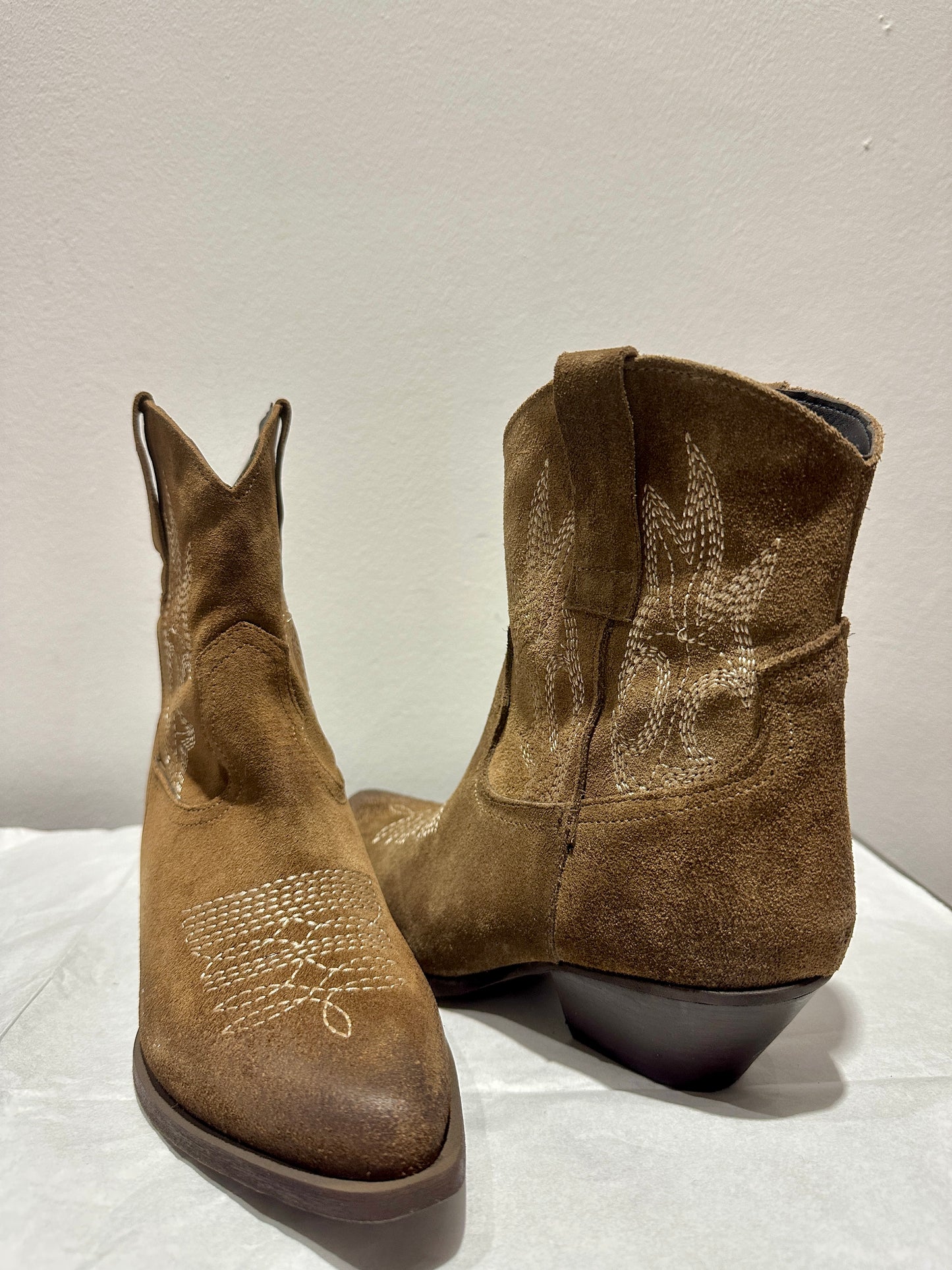 SUSY MIX - Stivaletto in pelle scamosciato, Beige