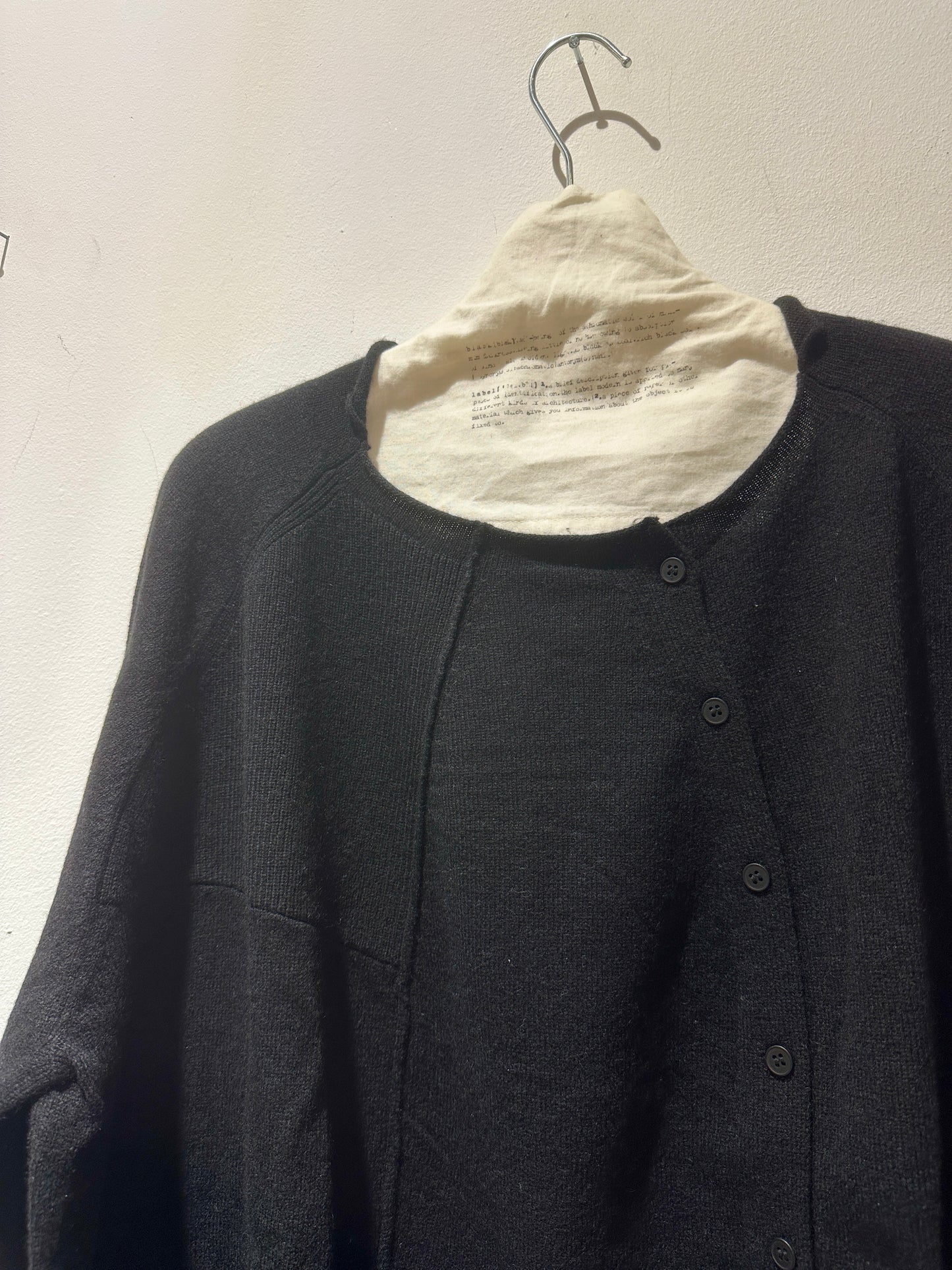 RUNDHOLZ - Cardigan over misto lana, Black