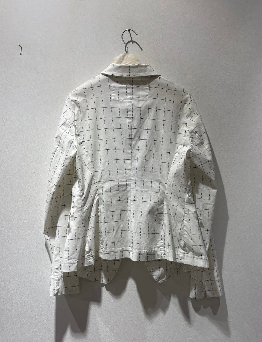 RUNDHOLZ - Giacca con bottoni, Offwhite Check