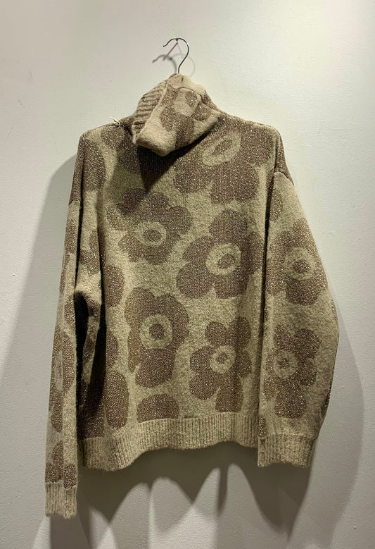 ALESSIA SANTI - Dolcevita in lurex, Beige