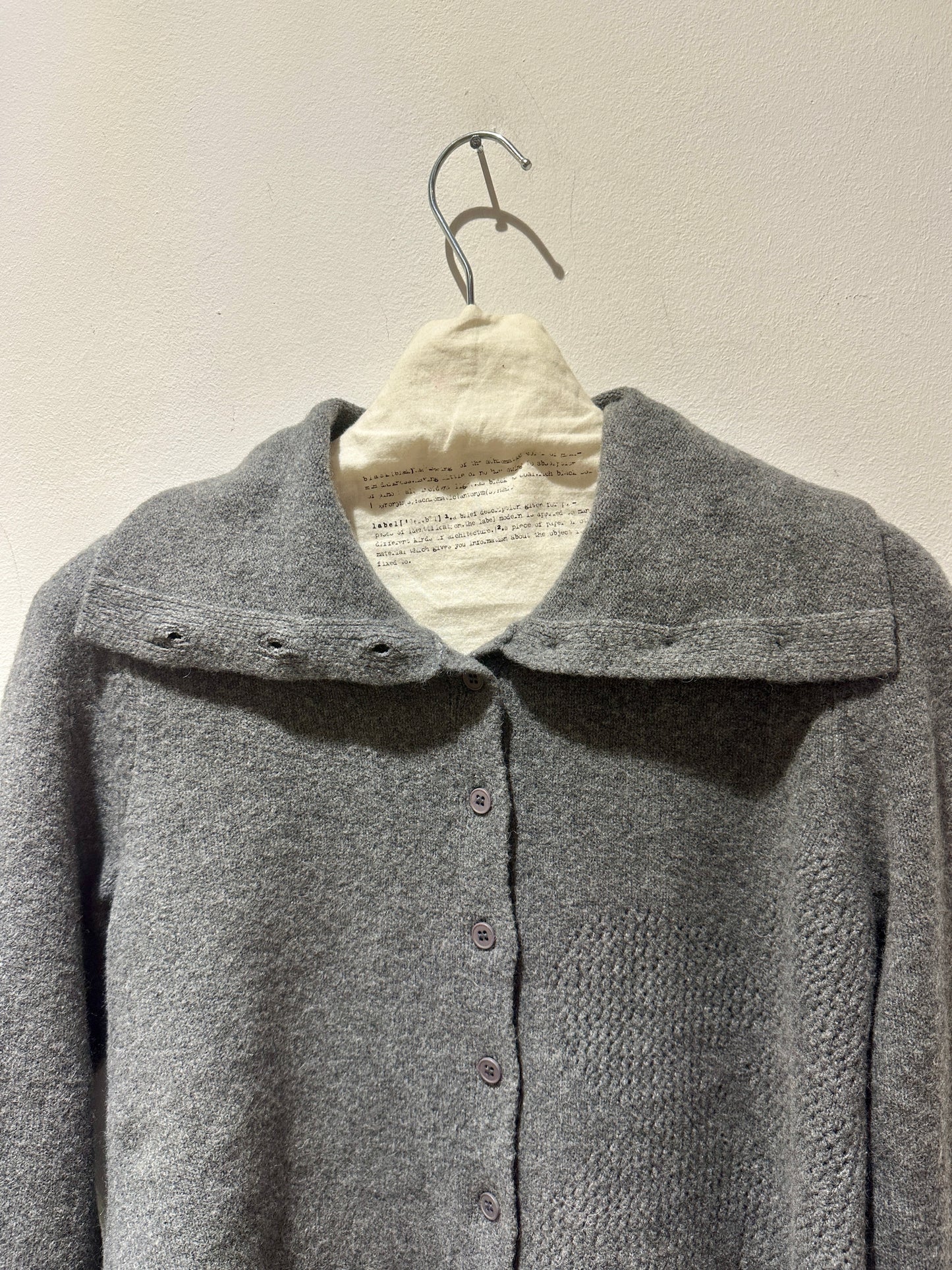 RUNDHOLZ - Cardigan misto cotone e lana, Grey