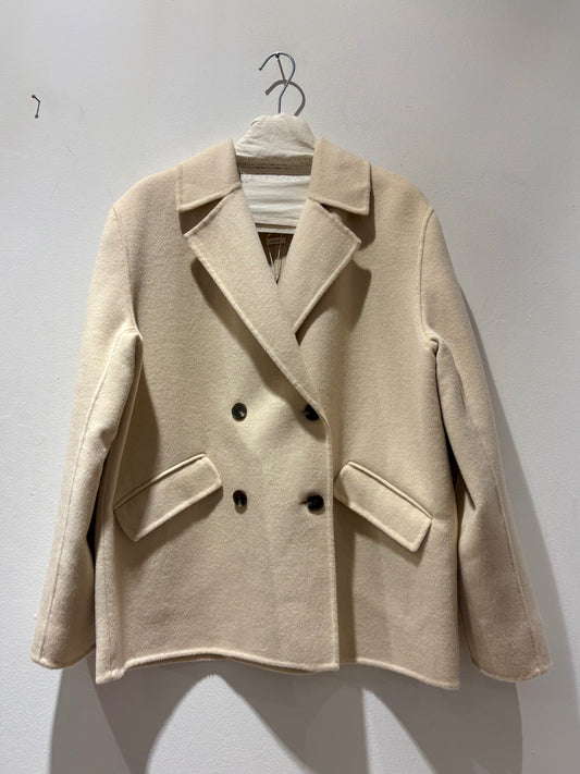 YERSE - Caban misto lana, Ecru