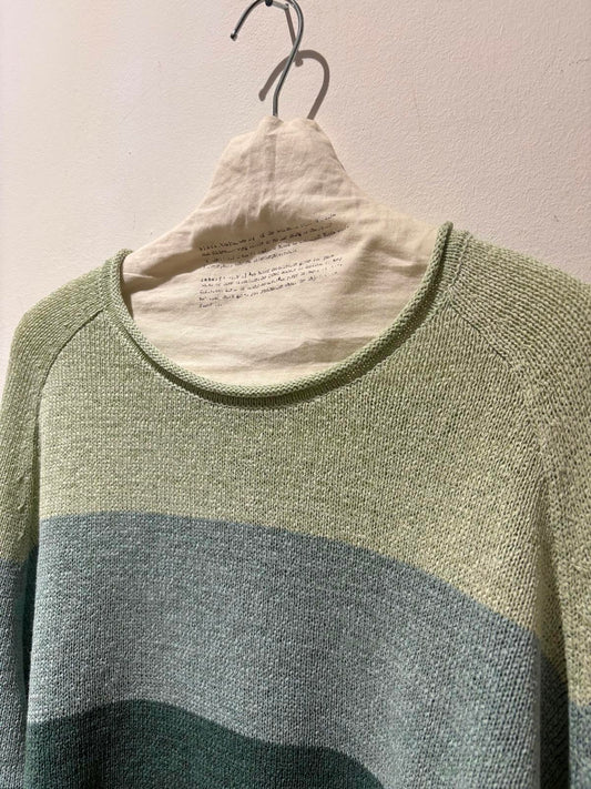 RUNDHOLZ - Pullover misto lino, Rainforest