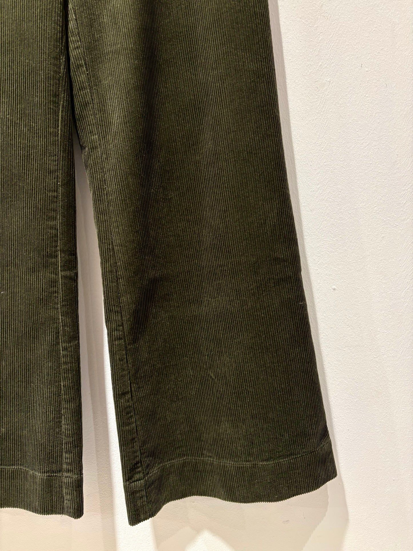 YERSE - Pantalone in velluto, Kaki