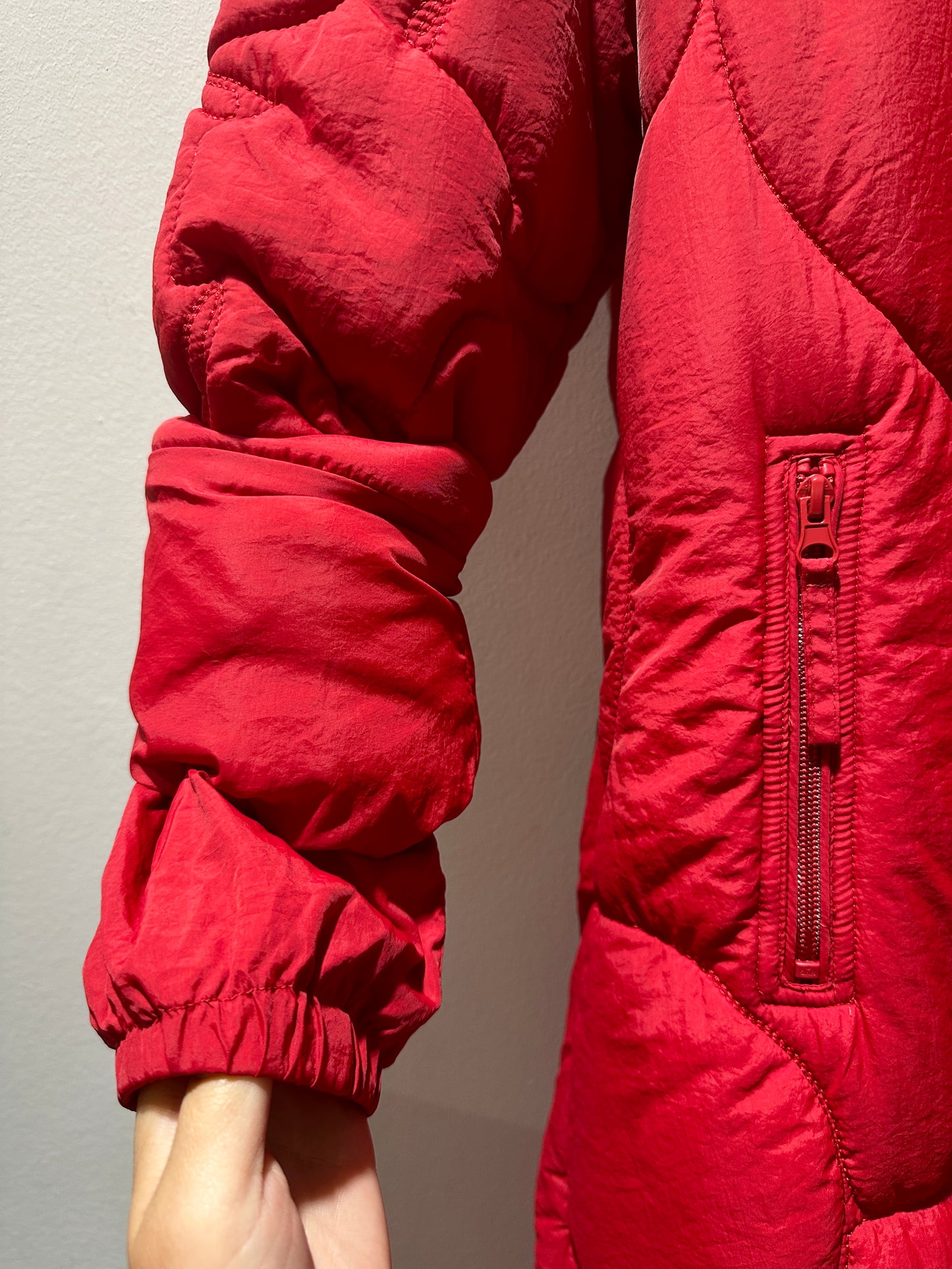 RUNDHOLZ - Piumino lungo imbottito, Red