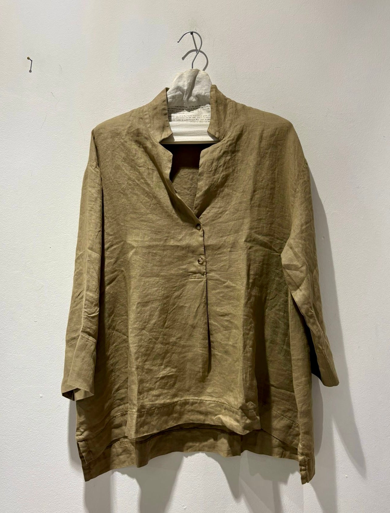 MAMA B - Blusa Ottobre L in lino, Cumino