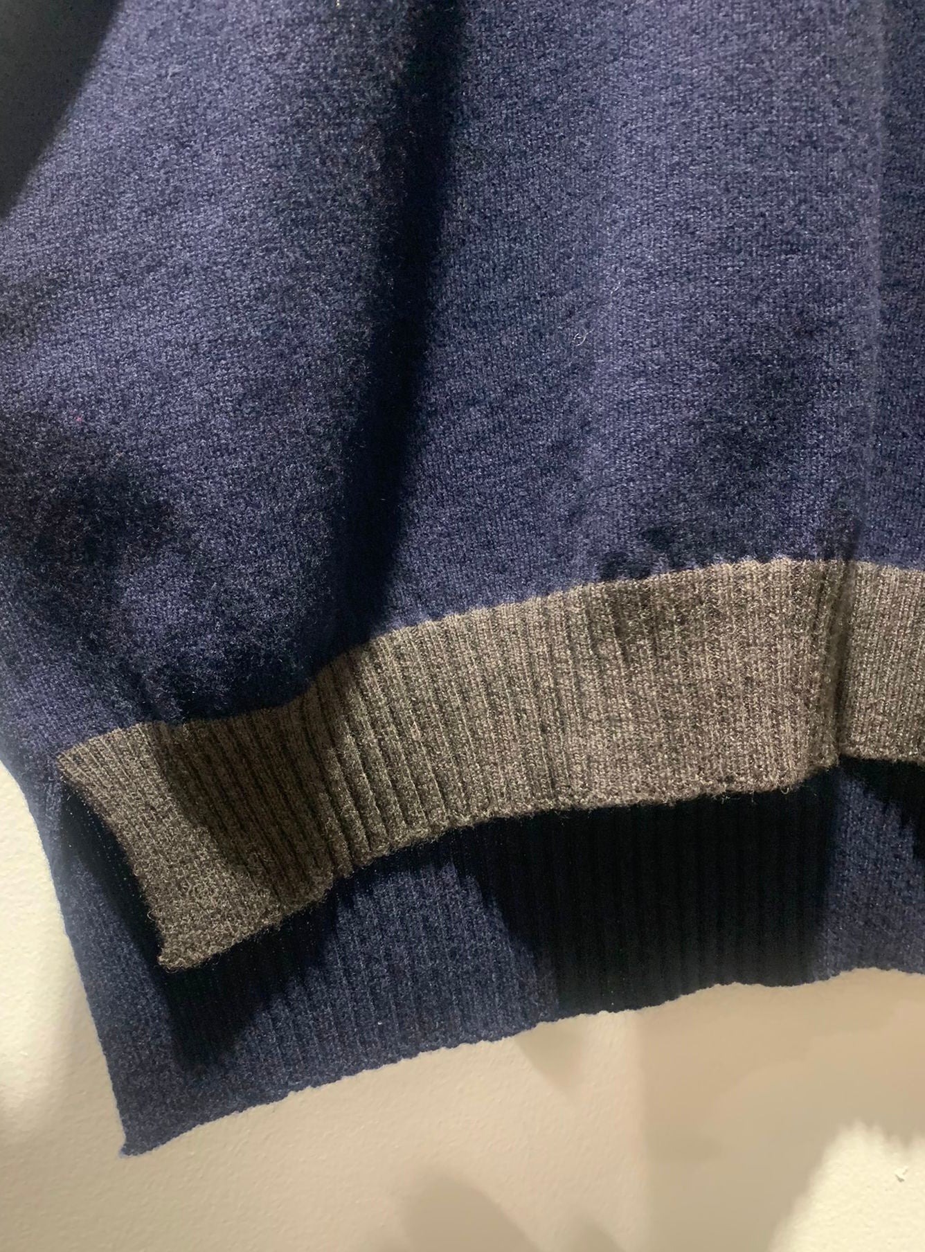 KNIT KNIT - Maglia oversize in lana merino, Navy