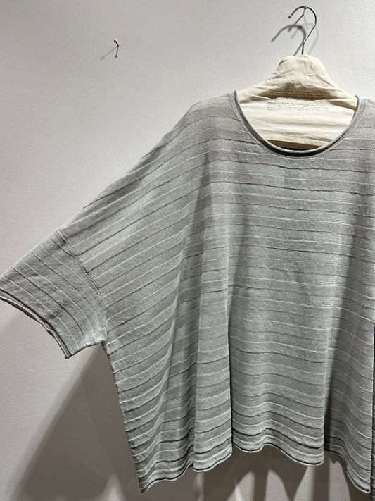 RUNDHOLZ - Maglia manica 3/4, Grey