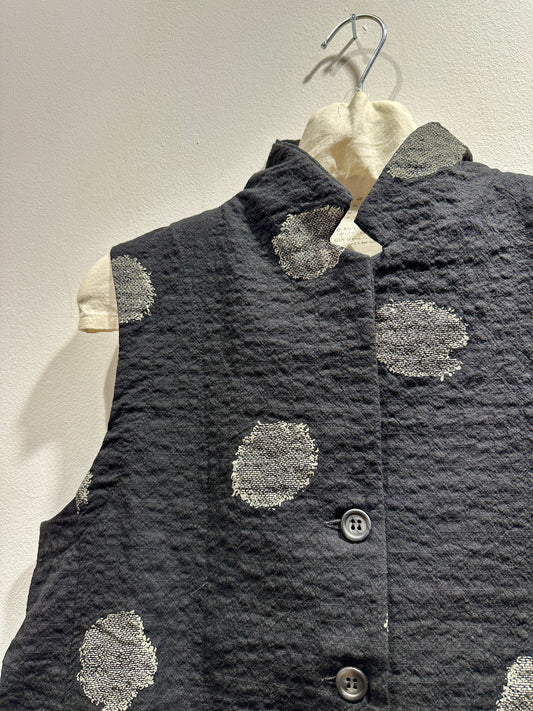 MAMA B - Gilet pois Kimchi S, Nero
