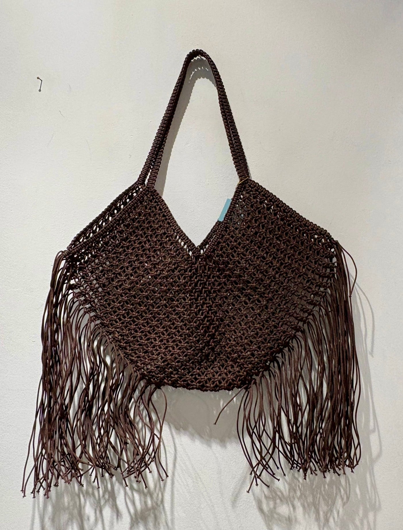 SHUIA SHUIA - Borsa crochet Mouna, Marrone