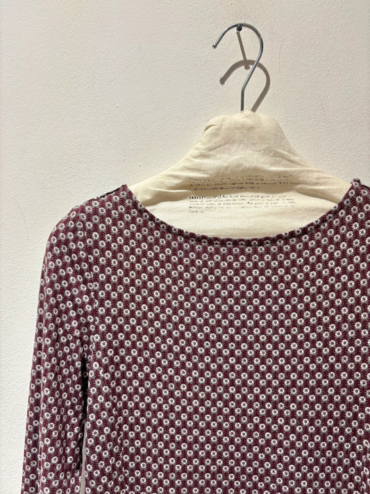 SURKANA - Abito elasticizzato fantasia, Vino