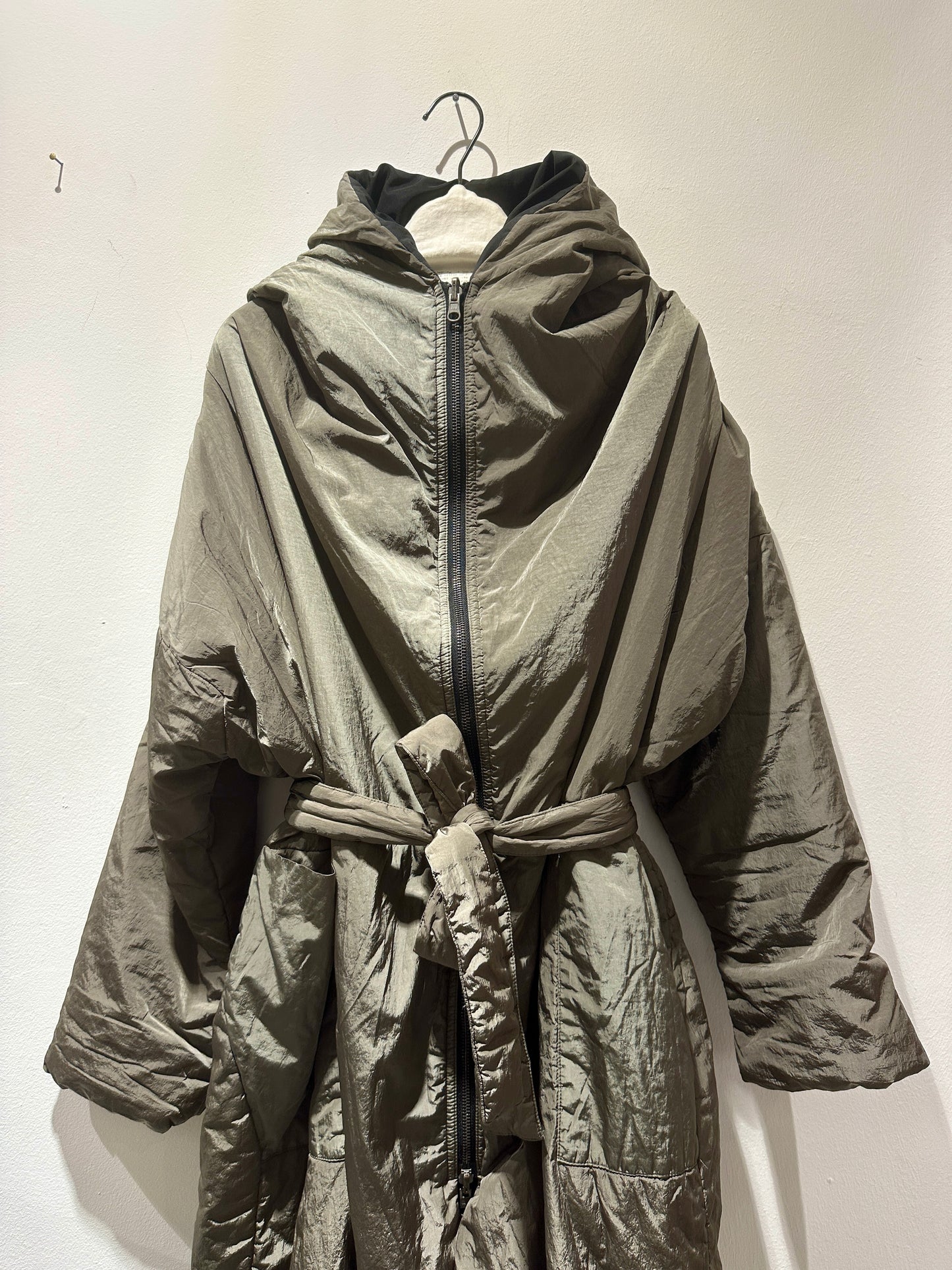 KIMONORAIN - Piumino lungo reversibile, Marron Glacè