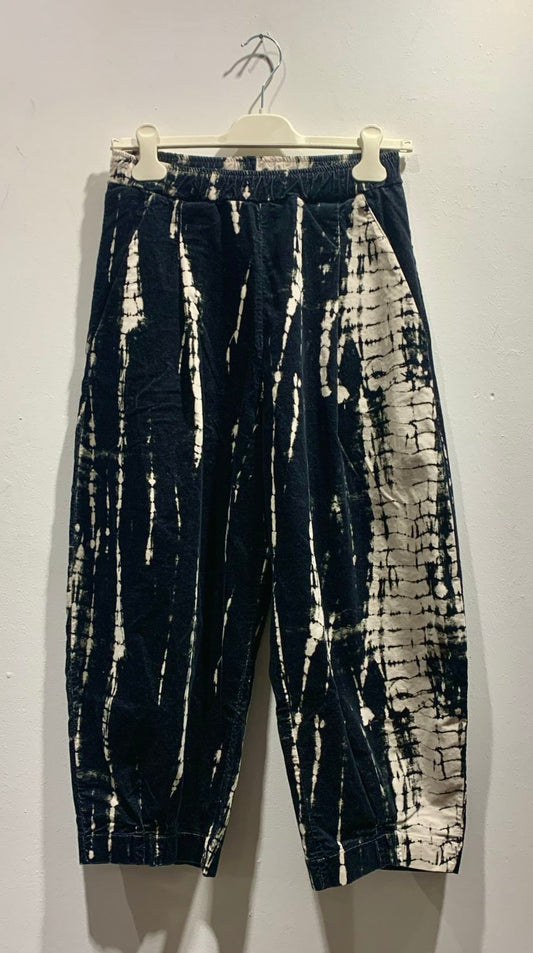 MAMA B - Pantalone Bianco PR stampato, Nero