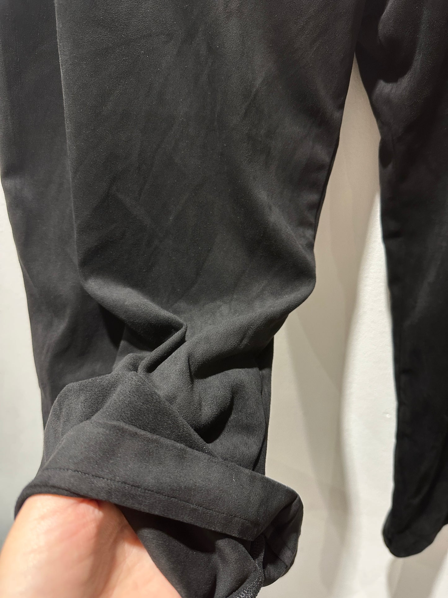 RUNDHOLZ - Pantalone in cupro, Black