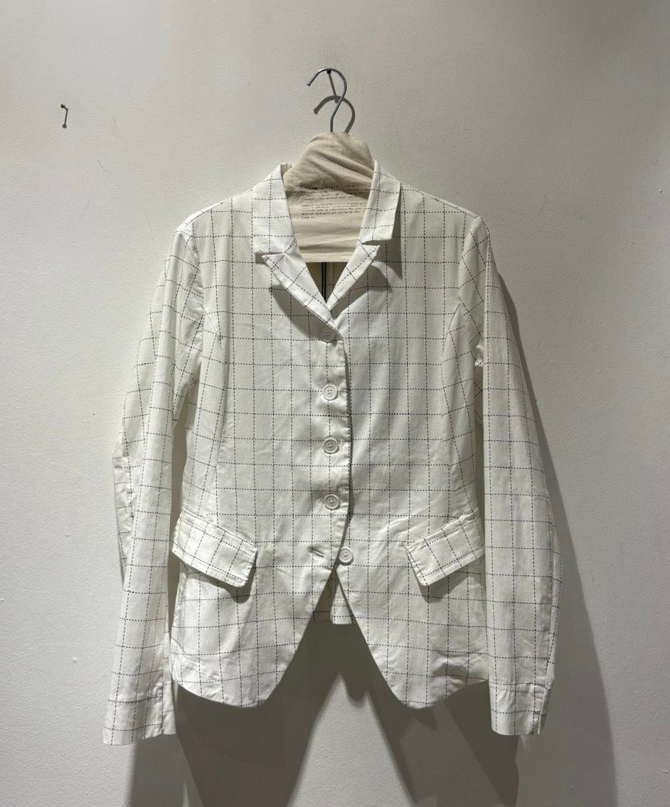 RUNDHOLZ - Giacca con bottoni, Offwhite Check