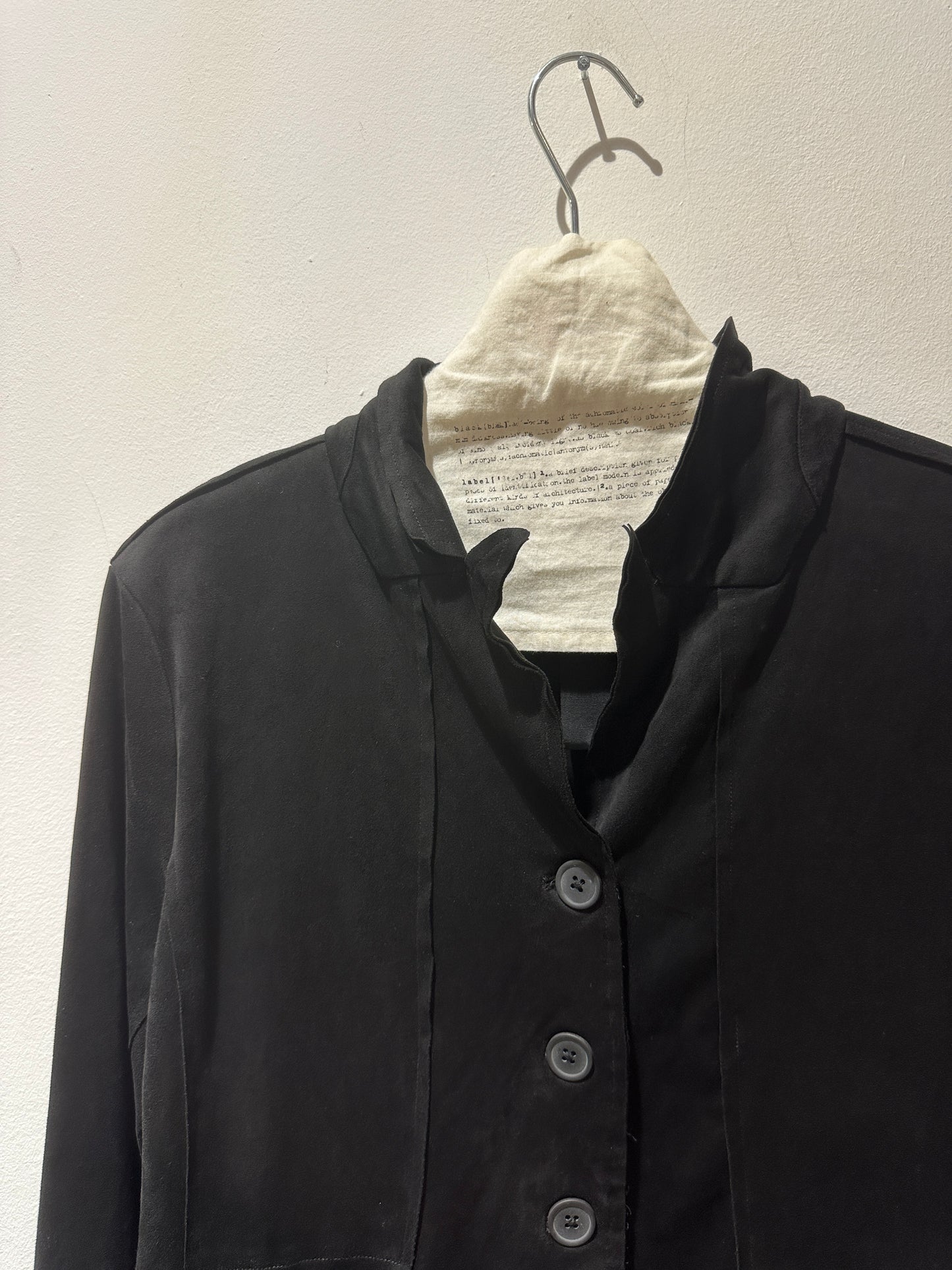 RUNDHOLZ - Giacca in cupro, Black