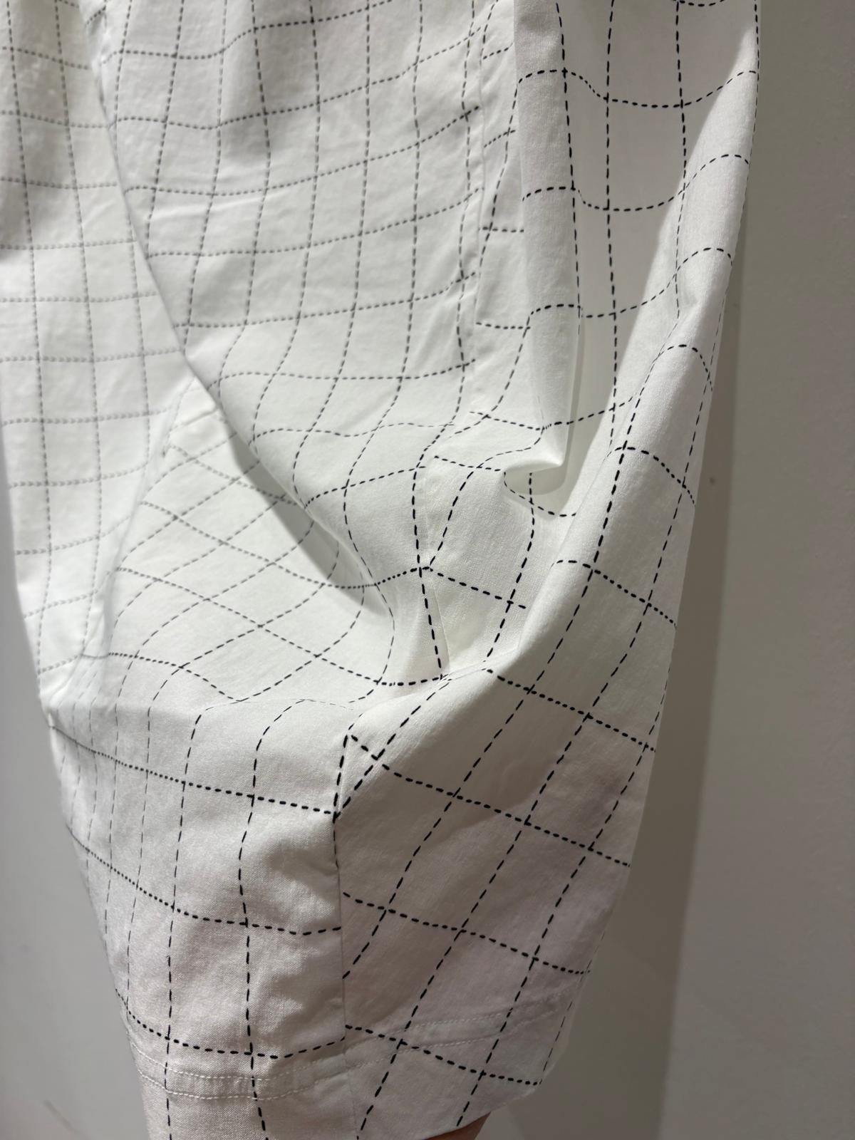 RUNDHOLZ - Gonna tubino, Offwhite Check