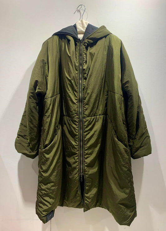 KIMONORAIN - Piumino Parka reversibile, Verde