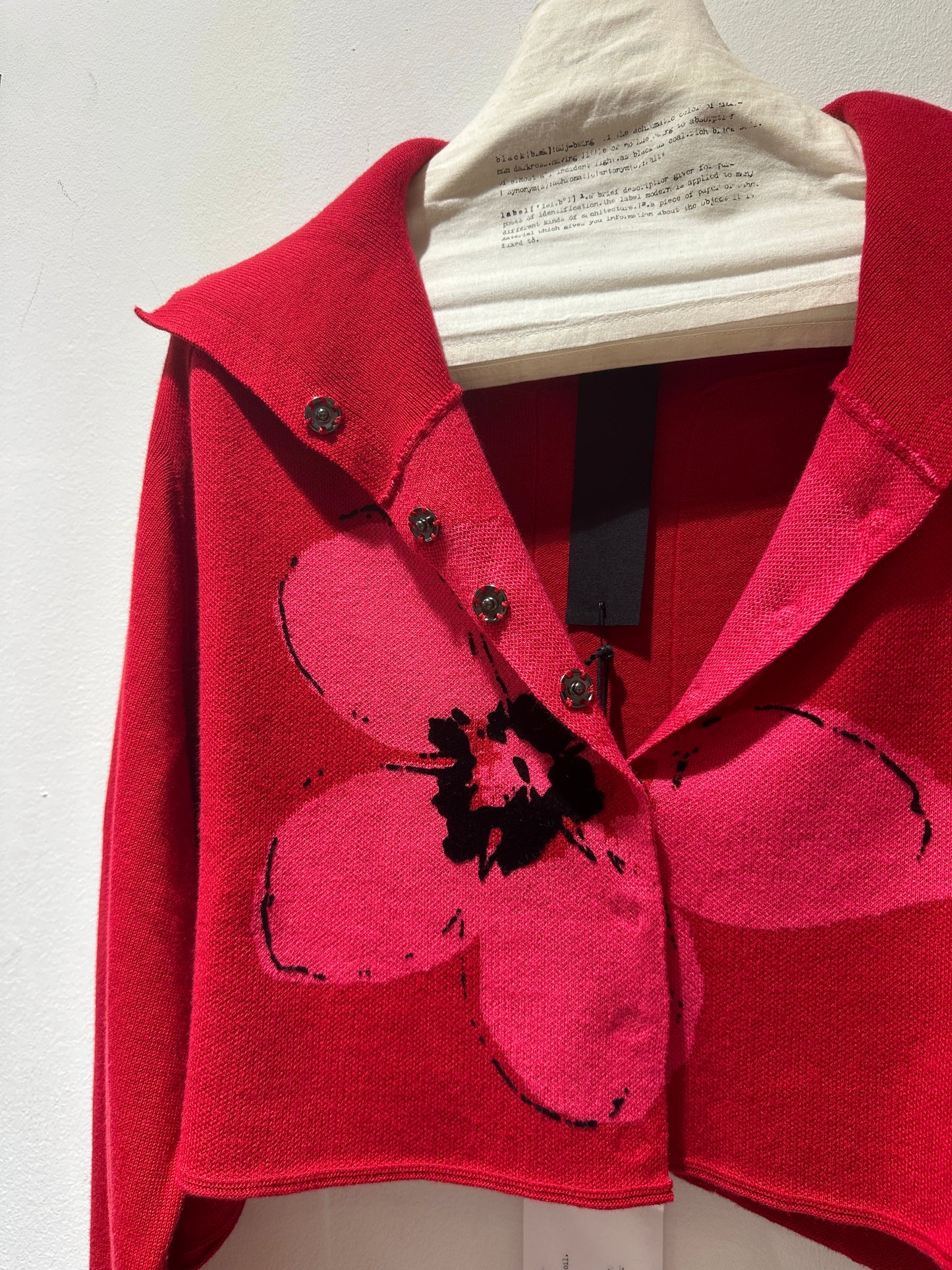 RUNDHOLZ - Cardigan fiore, Red