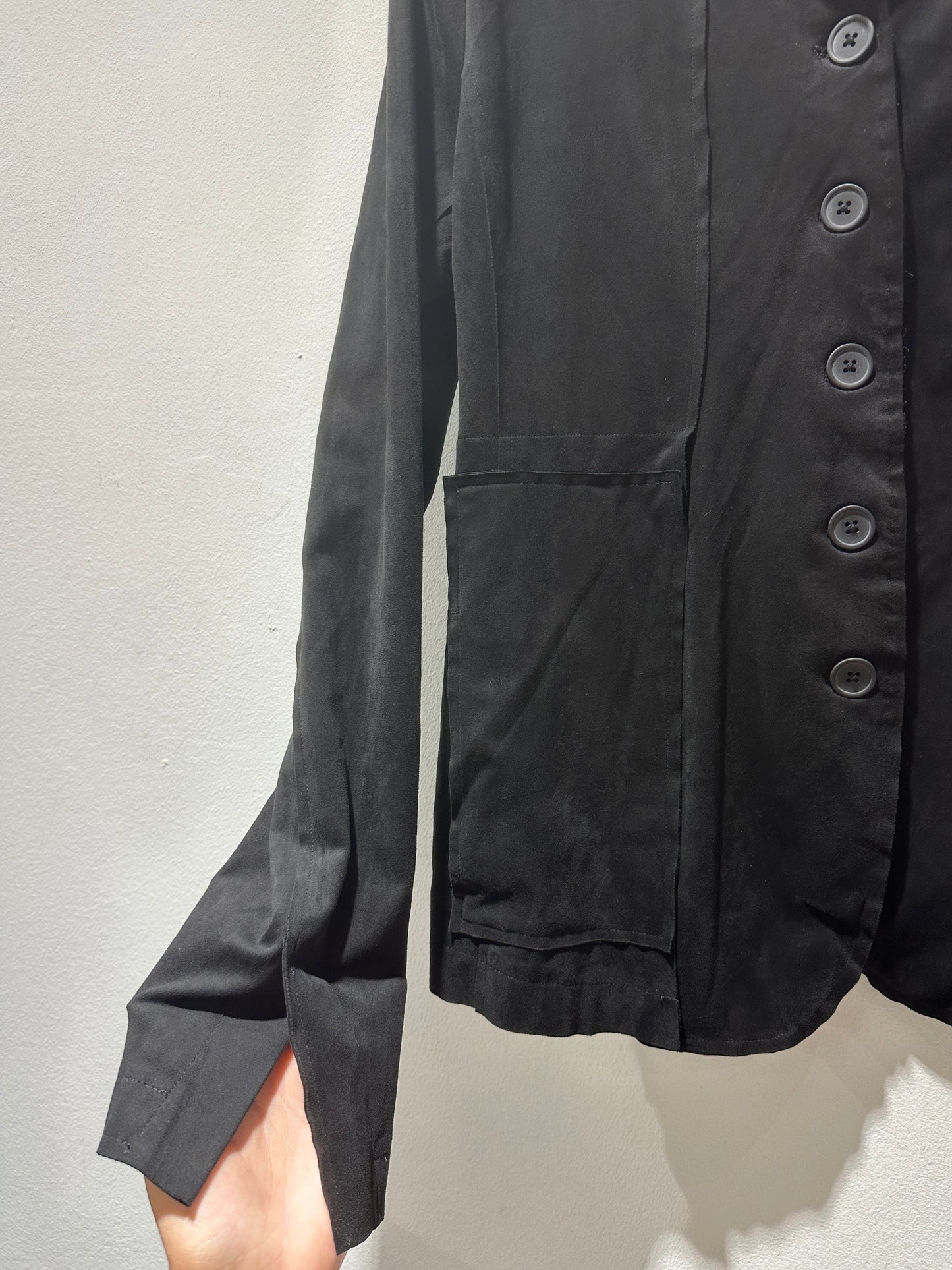 RUNDHOLZ - Giacca in cupro, Black