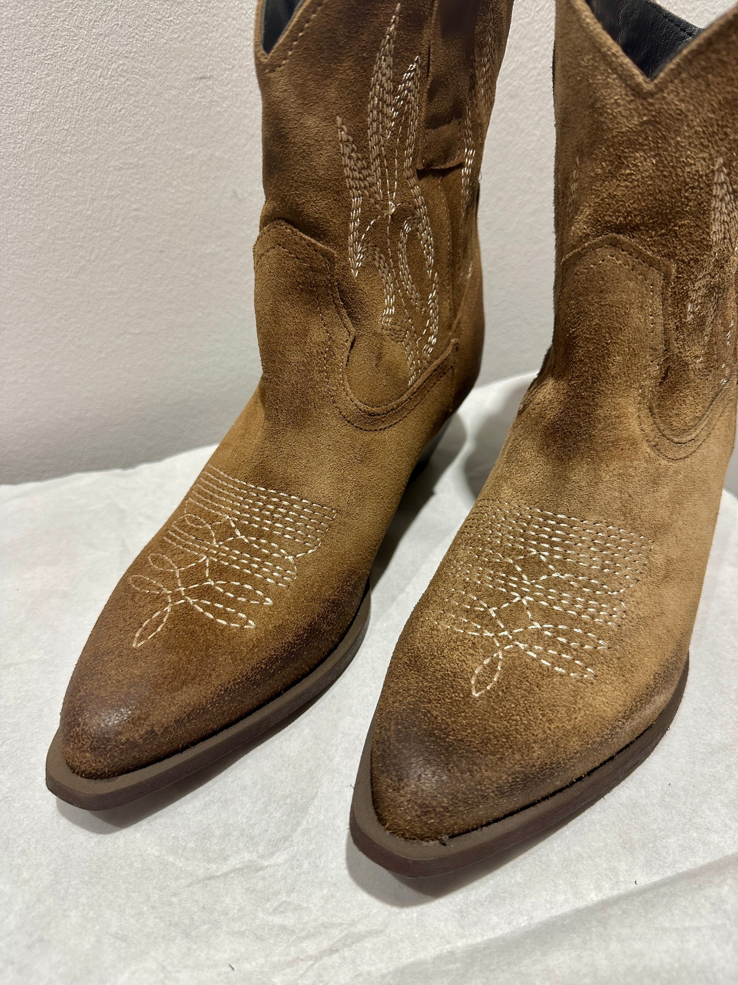 SUSY MIX - Stivaletto in pelle scamosciato, Beige