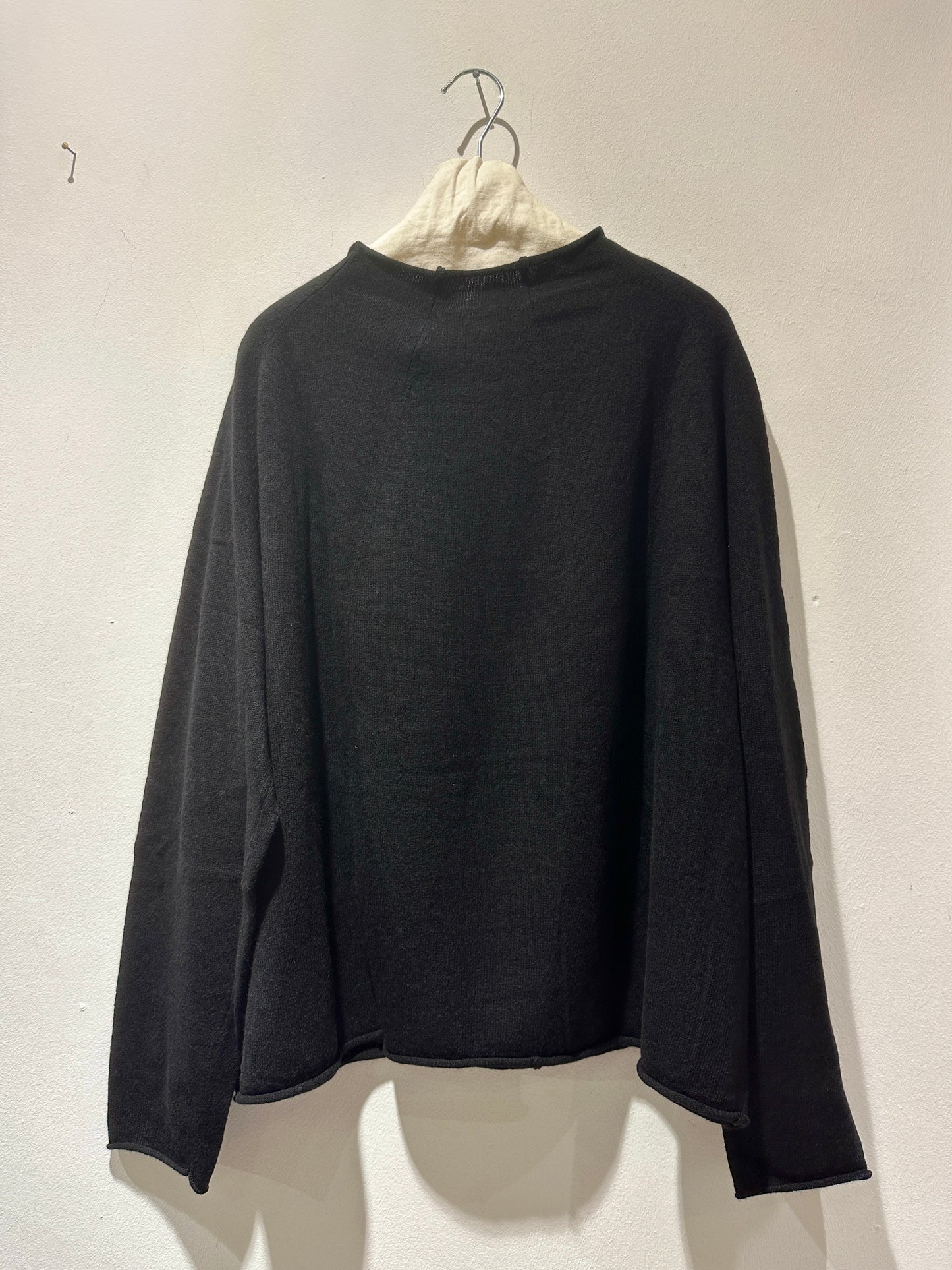 RUNDHOLZ - Cardigan over misto lana, Black