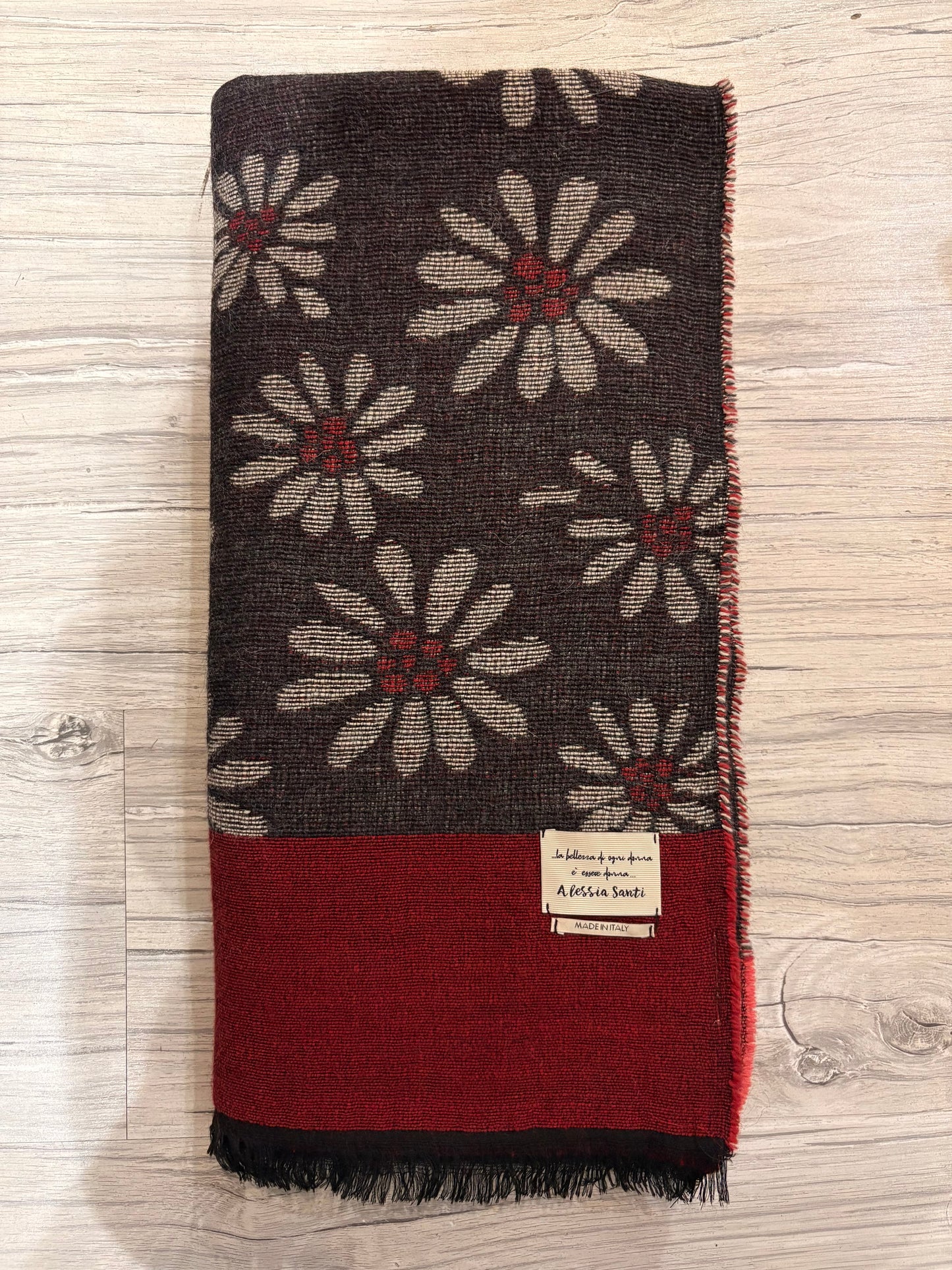 ALESSIA SANTI - Sciarpa rettangolare, Bordeaux