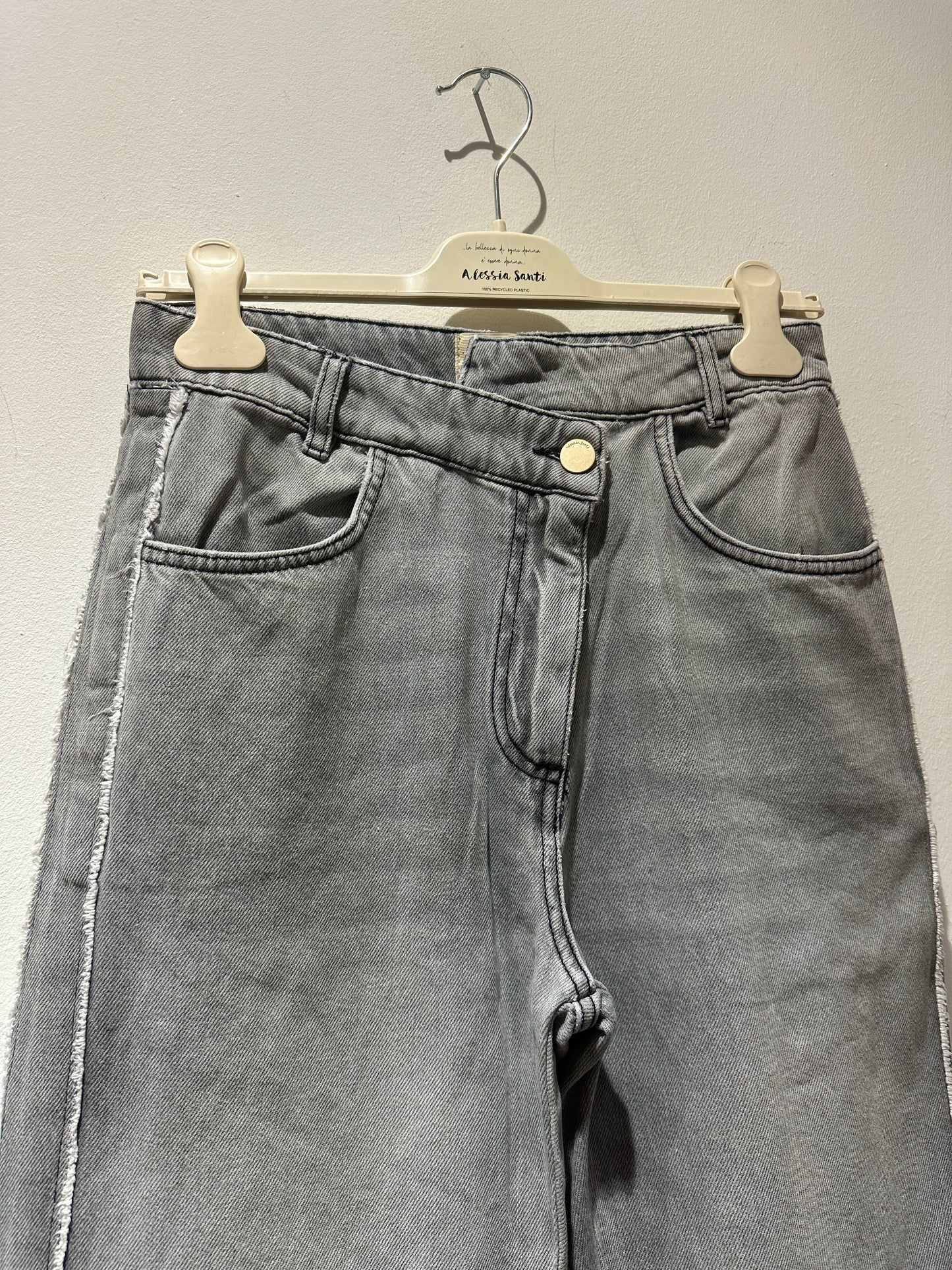 ALESSIA SANTI - Jeans con risvolto, grigio