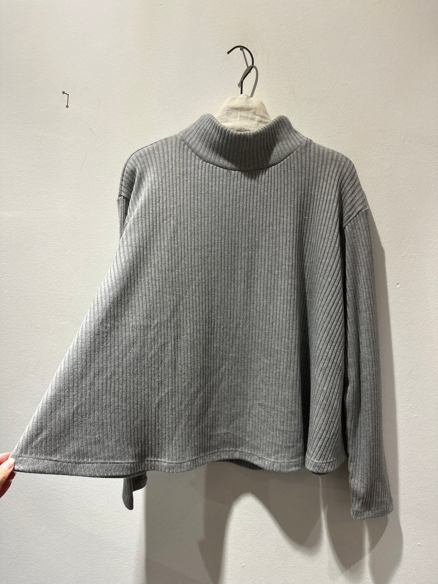 ThiPo - Dolcevita a costine, Grigio