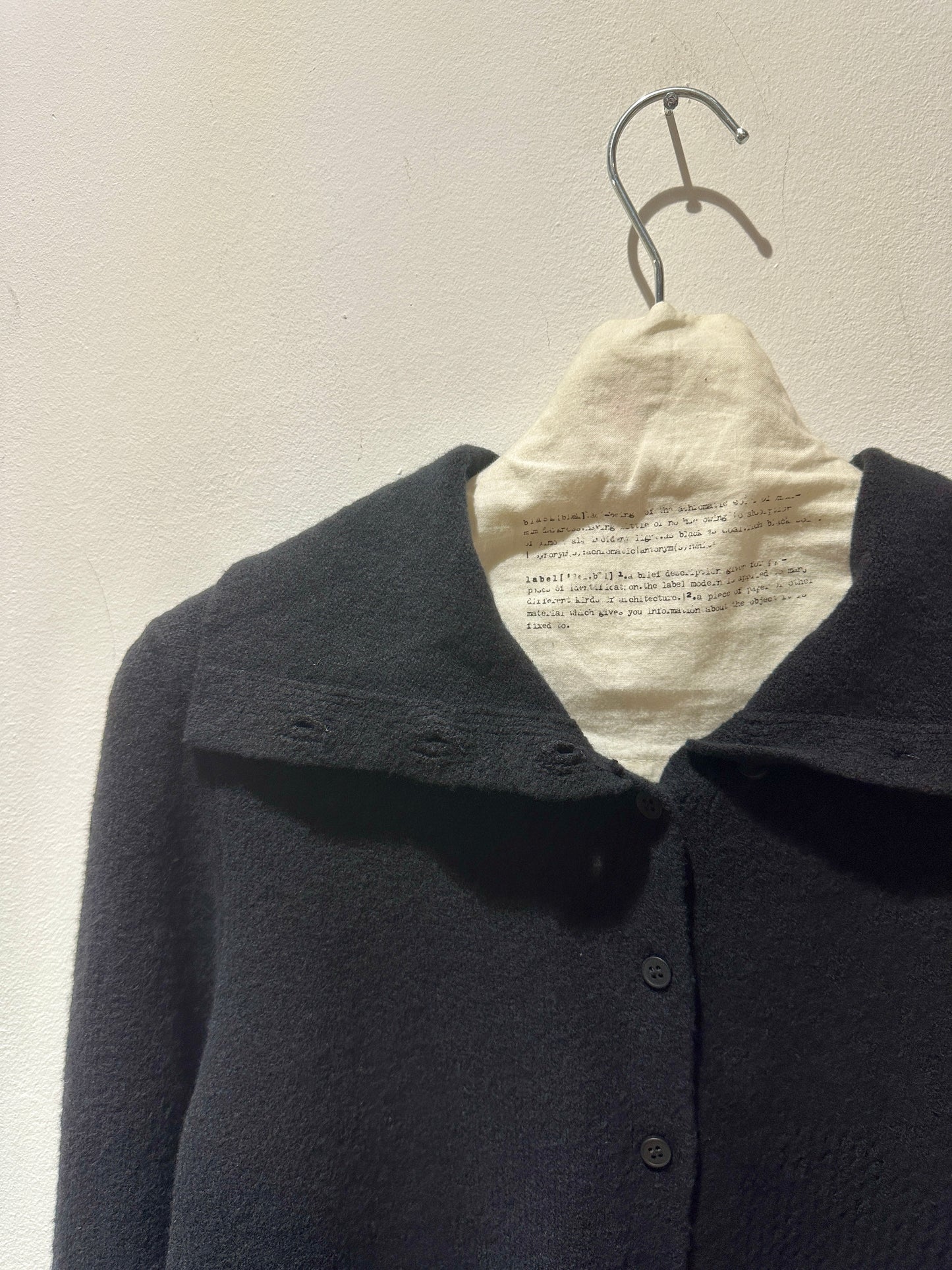 RUNDHOLZ - Cardigan misto cotone e lana, Black